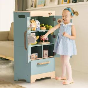 Wooden Kids Oven Realistic Wooden Play Kitchen Set Pretend Play Kitchen Accessories Toy Kitchen Set For Kids