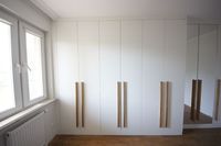 Armoires de dressing modernes pliables en grain de bois, sur mesure, pour chambre à coucher, avec portes coulissantes - Collection 2023