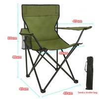 Fauteuil pliant portable Ming Chan pour la pêche, le pique-nique, le camping et le croquis, avec dossier inclinable