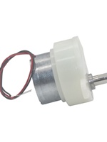 Moteur à engrenages micro DC pour voitures électriques, artisanat et caissons lumineux publicitaires 6V, efficacité IE1, boîte de vitesses en plastique