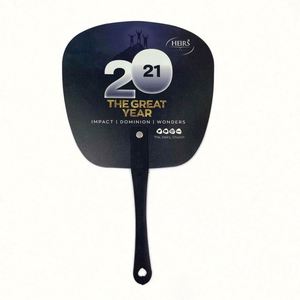 Éventail rond personnalisé en plastique PP de bonne qualité - Product Image 3