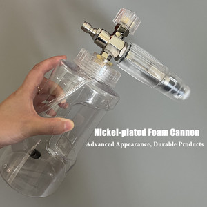 เครื่องพ่นโฟมล้างรถแบบทริกเกอร์เครื่องพ่นแรงดันสูง1/4อุปกรณ์ทำความสะอาดแบบรวดเร็วปืนโฟมหิมะชุบนิกเกิล - Product Image 5