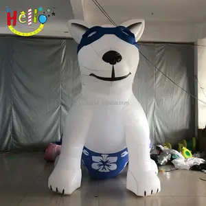 custom inflatable husky dog mascot animal aufblasbarer husky hund