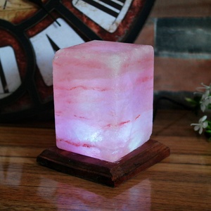 Lámpara de sal del Himalaya con USB para decoración del hogar, luz nocturna mejorada con cambio de 7 colores, lámpara de roca de sal, cristal Natural, lámpara de sal rosa - Product Image 2