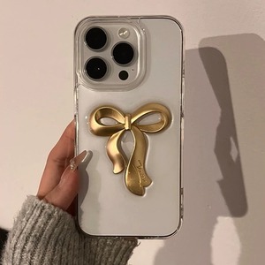 Thời trang <span class=keywords><strong>3D</strong></span> Bowknot thiết kế Acrylic TPU điện thoại di động Trường hợp với long lanh Hiệu ứng kim cương Tương thích cho iPhone 11 12 13 14 15 16 - Product Image 3