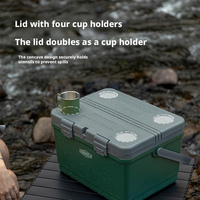 Glacière portable 22L pour extérieur, camping, pêche, pique-nique, seau à glace isotherme, glacière thermique pour voyage