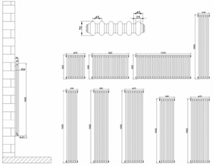 <span class=keywords><strong>Radiateur</strong></span> vertical 2 colonnes de style design pour chauffage central, homologué pour le marché chinois - Product Image 6