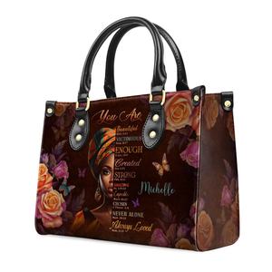 Dropshipping Sacs à main de luxe pour femmes You Are <span class=keywords><strong>Never</strong></span> <span class=keywords><strong>Alone</strong></span> Design Ladies Purses Custom Shoulder Handbag for Lady - Product Image 1