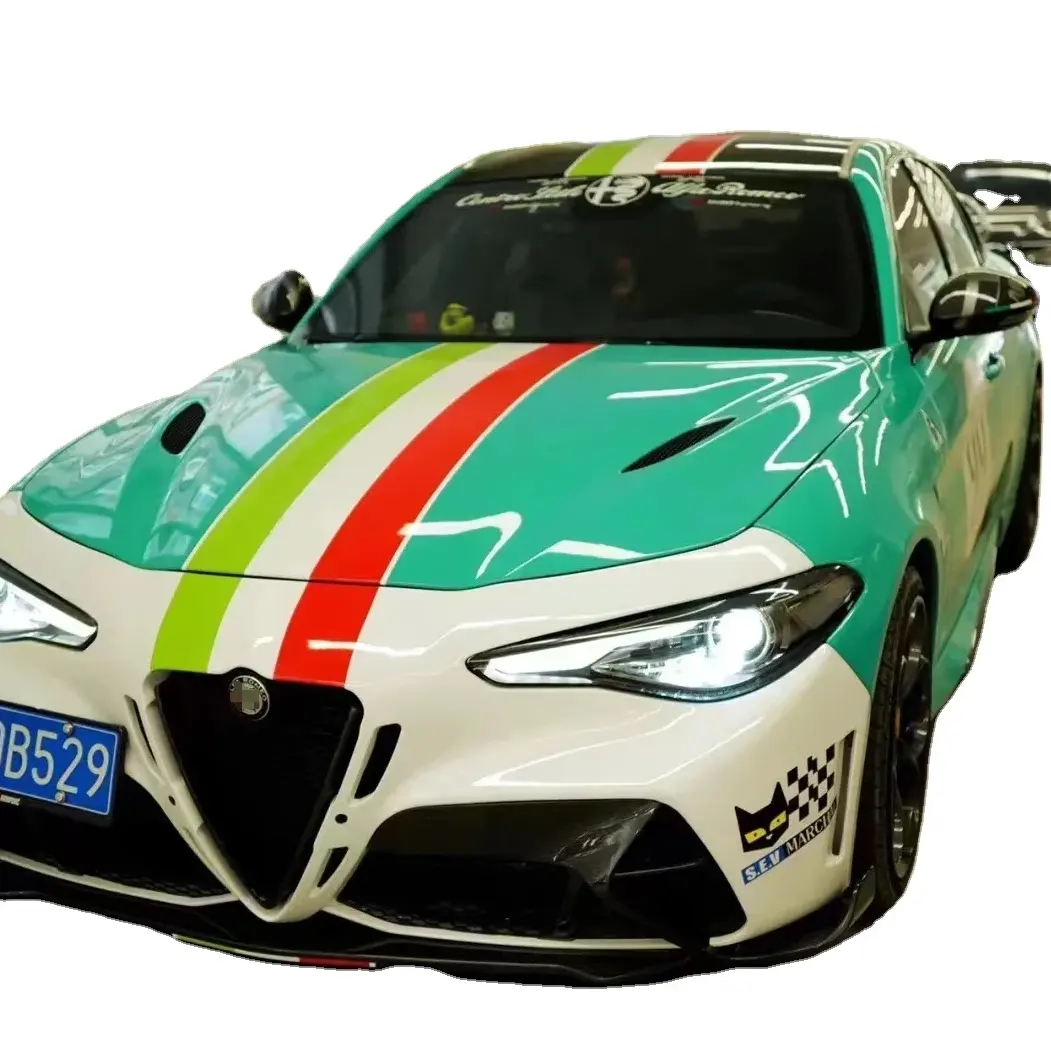 Bodykit paraurti anteriore in fibra di carbonio per Kit carrozzeria stile Alfa Romeo Giulia GTAM