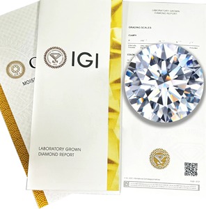 Diamant de laboratoire CVD rond de 1,5 carat, certifié IGI, D VVS1, triple excellente taille 3EX, pour la fabrication de bijoux fins et les alliances - Product Image 4
