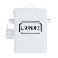 Récipient à détergent en métal de ferme moderne avec couvercle pour lave-vaisselle et porte-dosettes de linge Distributeur de boîte en fer-blanc Boîte de rangement des aliments