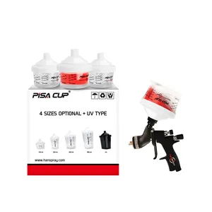 Cangkir Semprot Pistol 90Ml 125 Mikron, Cangkir Pencampur Cat Otomotif Sistem Pencampur Cat