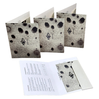 Porte-cartes de visite et dossier de présentation en papier gaufré, résistant aux rayures, taille personnalisable