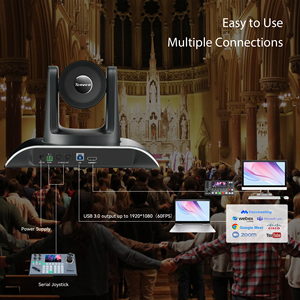 Système de Conférence Vidéo avec Haut-parleur et Caméra TEVO-VHD3H+M3B, <span class=keywords><strong>Zoom</strong></span> Optique 3x, 1080p, USB - Product Image 5