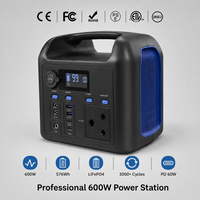 Hochleistungs-576Wh-Tragbare Powerstation 600W Solargenerator für Camping, Outdoor, Reisen, Notstromversorgung zu Hause