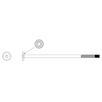 Custom M4 M6 M8 Nylon Patch Locking Screw Extra Long Flat Head Hex Socket Serrated Fastener for Furniture and Toy Car Assembly