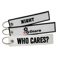 Porte-clés brodé personnalisé durable et créatif avec logo, porte-clés double face brodé sur mesure pour avion