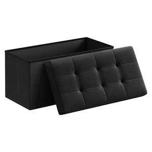 Banc Coffre de Rangement Pliable en Tissu de 76CM 30 Pouces Pouf et Tabouret Élégant pour Salon et Chambre à Coucher - Product Image 4
