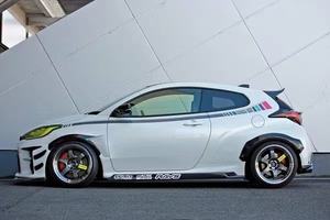 Faldas laterales de estilo variable para garaje, fibra de carbono, GR para <span class=keywords><strong>Toyota</strong></span> <span class=keywords><strong>Yaris</strong></span> GR4, <span class=keywords><strong>2021</strong></span> - Product Image 6