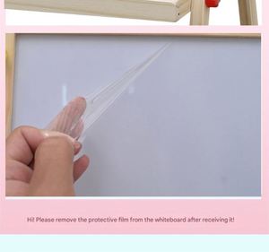 Pizarra de Dibujo de Madera de Doble Cara 2 en 1, Pizarra Artística, Juguetes Educativos Montessori para Niños y Niñas - Product Image 4