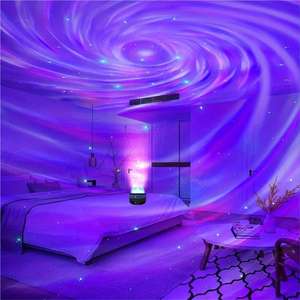 <strong>LED</strong> <strong>Mini</strong> Night Light Projector Star Swirl Light with Remote Control RGB Colorful Bedroom Home Decor Gift - Product Image 3