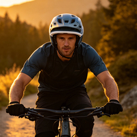 Casque de VTT 3/4 pour adultes, casque de montagne avec boucle ITW, casque de vélo pour enfants, protection de la tête pour la conduite à vélo