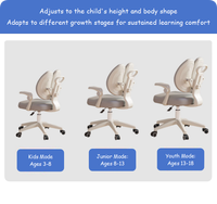 Chaise d'étude ergonomique moderne en plastique pour enfants, prix d'usine, OEM, avec fonctions de sécurité, réglable en hauteur, pour salon d'enfants