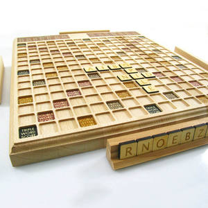 Plateau de jeu de mots croisés en bois parfait pour Halloween autres fêtes <span class=keywords><strong>anniversaire</strong></span> mariage <span class=keywords><strong>anniversaire</strong></span> cadeau de noël et idées de faveur de fête - Product Image 4