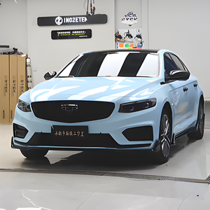 Car <b>Vinyl</b> <b>Wrap</b> Roll Glacial Blue PET High Gloss Self Healing Anti Scratch Full Body Automotive Color Changing Film Roll stickers - Product Image 1