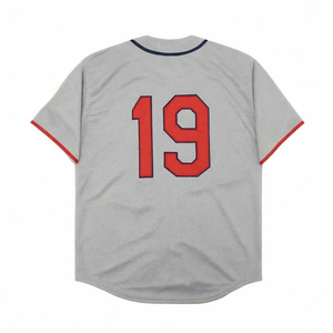 Jersey Baseball Jahitan Gaya Vintage Pria 7 Kenny Lofton 9 Carlos Baerga 19 Bob Feller 24 Andrew Miller 29 Travis Fryman S-3XL - Product Image 4