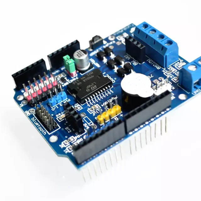 DC Stepper Motor Driver Module L298P Motor Shield Expansion Board Development Board