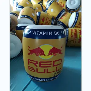 Op Maat Gemaakte Reclame Opblaasbare Rode Bull Fles Ballon Reclame Model Opblaasbare Drankjes Blikjes Opblaasbare Dranken Fles