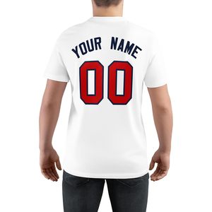 T-shirt de baseball personnalisé unisexe à col rond, nom personnalisé, numéro, logo d'équipe, maillot de sport respirant à manches courtes - Product Image 2