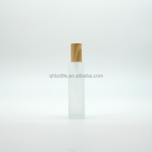 Bouteilles de brouillard en verre de cylindre de luxe pour ampoule d'attar d'huile essentielle de sérum de tequila avec pompe de distributeur de parfum <span class=keywords><strong>Seru</strong></span> - Product Image 1