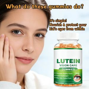 Maßgeschneiderte OEM <span class=keywords><strong>Lutein</strong></span> <span class=keywords><strong>Beta</strong></span>-Carotin Gummibärchen für Erwachsene - Sehkraftschutz Gedächtnisförderung Natürliches Antioxidans-Nahrungsergänzungsmittel 2 Gummibärchen Täglich - Product Image 3