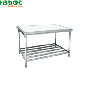 Table de travail professionnelle à 2 niveaux pour la restauration avec étagères à épices pour hôtels et restaurants, acceptant des conditions de paiement flexibles - Product Image 5