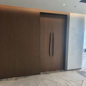 Portes intérieures en bois au design minimaliste moderne personnalisées pour la chambre à coucher, la salle de bain, les meubles, personnalisation de la résistance par le fabricant - Product Image 5