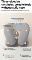 Oreiller ergonomique en mousse à mémoire de forme en forme de U, pliable pour avion, voiture, sieste au bureau - Soutien cervical portable