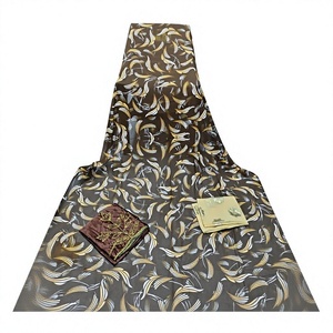 Ensemble 3 pièces de luxe pour femmes, style Moyen-Orient, en Spandex, à manches longues, avec dentelle florale, écologique, vêtements Kanga pour adultes - Product Image 5