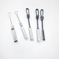 Collier de tension pour câble en acier inoxydable, collier d'ancrage en coin pour fibre optique, pour montage sur poteau