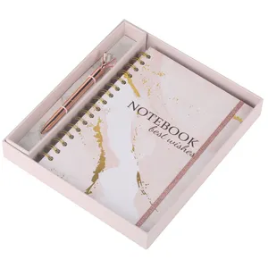 Custom Afdrukken 2022 Hardcover Lijn Journal Box Sets A5 Dagboek Notebook Gift Set