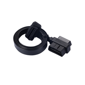 <span class=keywords><strong>Cable</strong></span> de Extensión OBD2 de 16 Pines Macho a Hembra Plano y Delgado para Diagnóstico para Toyota Honda BMW Rastreador GPS - Product Image 1