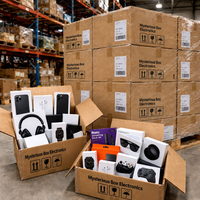 Boîte mystère d'électronique avec téléphone portable, montre connectée, écouteurs sans fil, ordinateur portable et produits variés pour la vente en gros en ligne