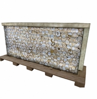 Conception de bar de banquet de luxe avec comptoir de restaurant à surface solide en agate
