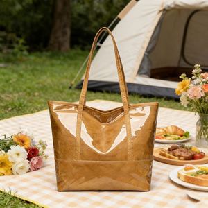 <b>Large</b> Capacity Pvc Tyvek Tote Casual Portable Women Handbag Custom Logo Shoulder <b>Bag</b> - Product Image 1
