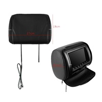 Nouveau modèle de moniteur LCD pour appuie-tête de voiture en cuir 7 pouces avec DVD, SD, USB, jeu sans fil
