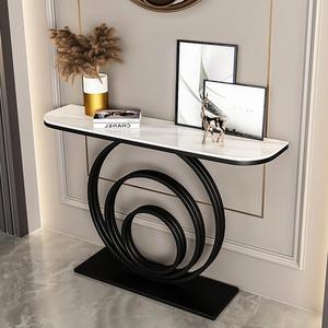 Mesa <span class=keywords><strong>Consola</strong></span> Moderna <span class=keywords><strong>de</strong></span> Lujo para Entrada y <span class=keywords><strong>Sala</strong></span> <span class=keywords><strong>de</strong></span> Estar con Superficie <span class=keywords><strong>de</strong></span> Losa <span class=keywords><strong>de</strong></span> Roca y Estructura Metálica Resistente - Product Image 4