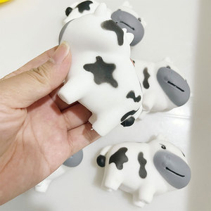 Cartoon Cow Squishy Toy Soft Squeeze Toy Stress Relief Sensory <b>Fidget</b> Toy Desktop Decoration for Kids Adults - Product Image 3