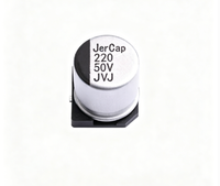 Composants électroniques originaux, condensateur électrolytique en aluminium SMD, service de liste de nomenclature (BOM), SMD D6.3xL7.7mm JVJ50V100M6x8 en stock