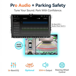 ระบบนำทาง GPS สำหรับ <span class=keywords><strong>N6</strong></span>กอล์ฟ VW Passat Tiguan ระบบแอนดรอยด์13 UIS7870SC 6Nm OCTA Core QLED 4G LTE - Product Image 5